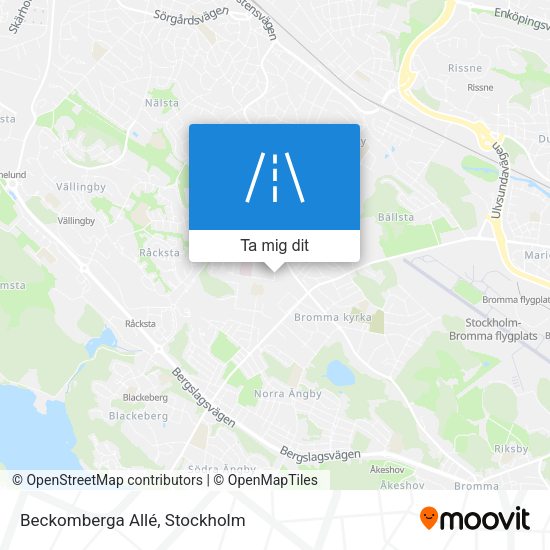 Beckomberga Allé karta
