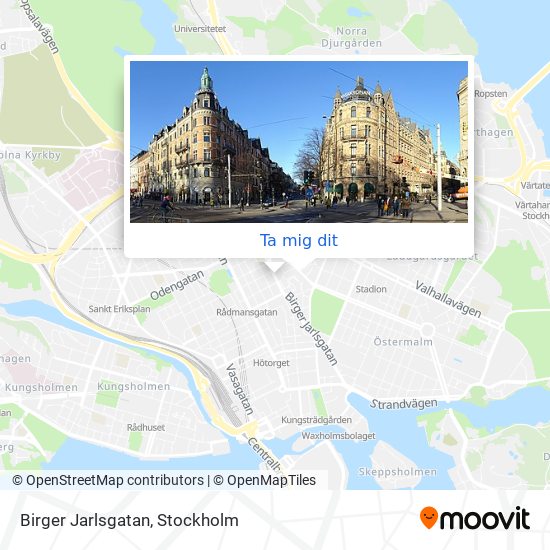 Birger Jarlsgatan karta