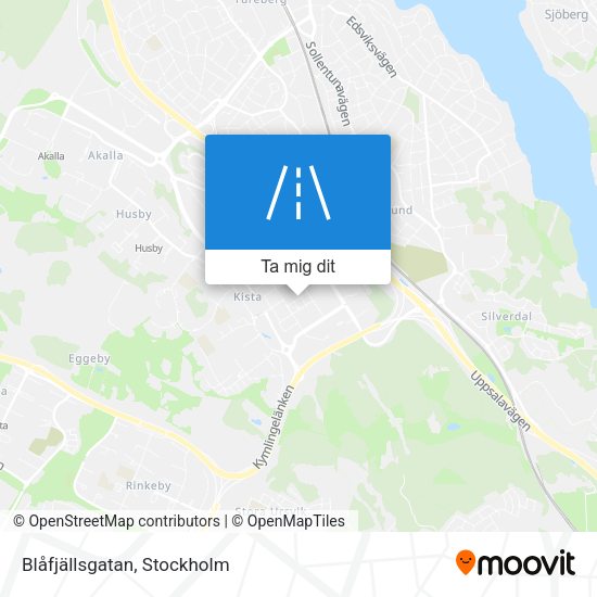 Blåfjällsgatan karta