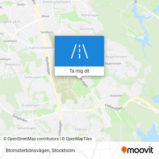 Blomsterbönsvägen karta