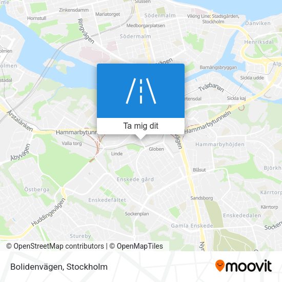 Bolidenvägen karta