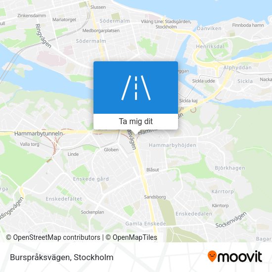 Burspråksvägen karta