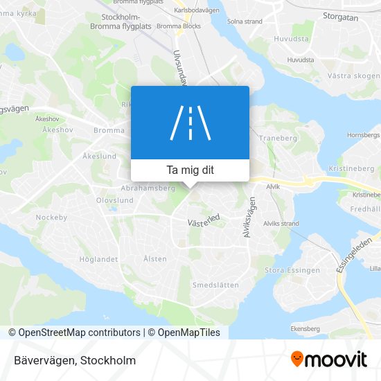 Bävervägen karta