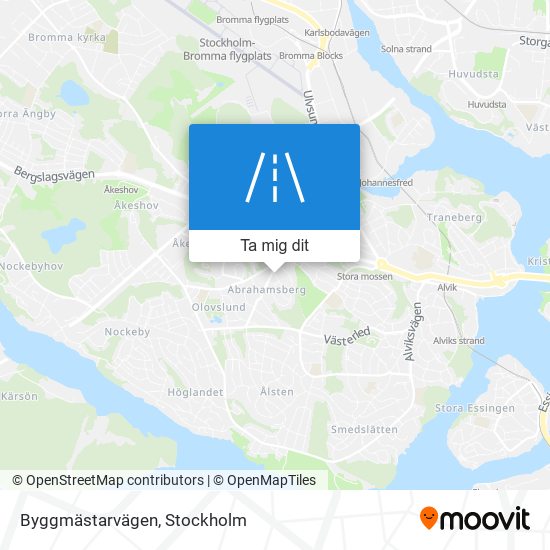 Byggmästarvägen karta