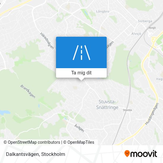 Dalkantsvägen karta