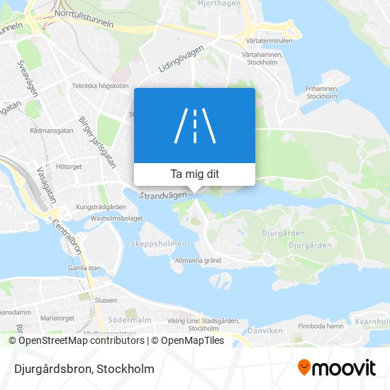 Djurgårdsbron karta