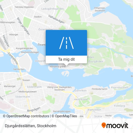 Djurgårdsslätten karta