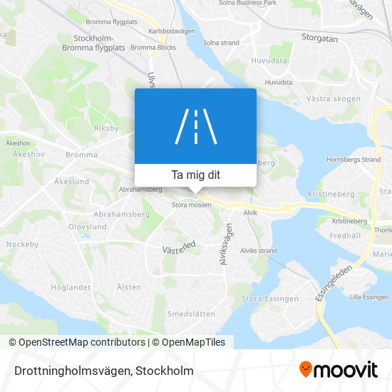 Drottningholmsvägen karta