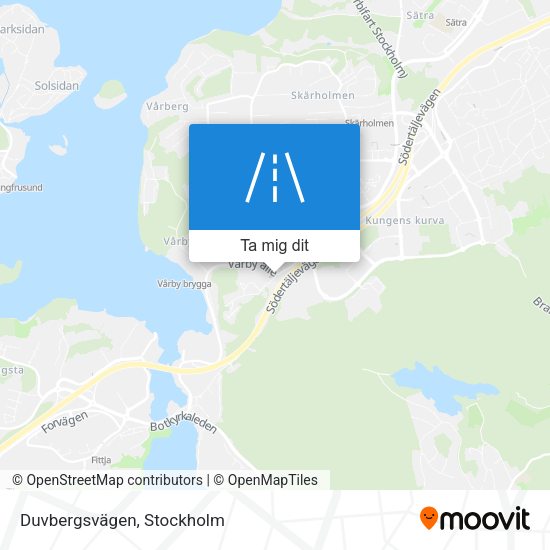 Duvbergsvägen karta