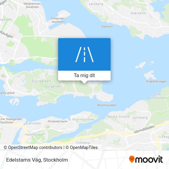 Edelstams Väg karta