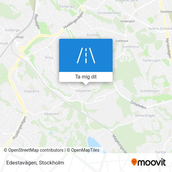 Edestavägen karta