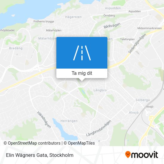 Elin Wägners Gata karta