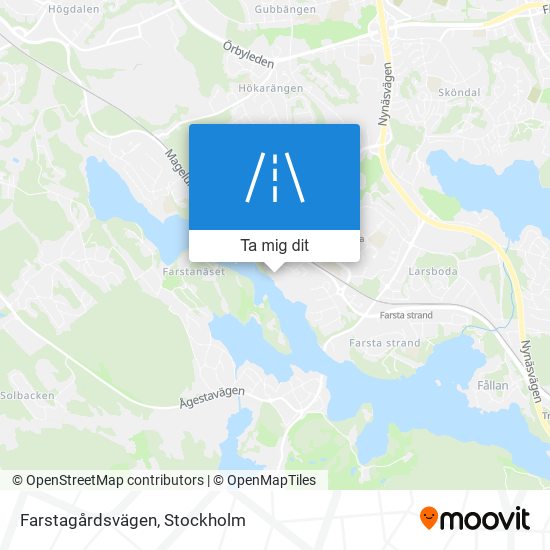 Farstagårdsvägen karta