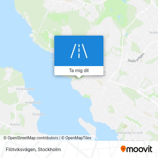 Flötviksvägen karta