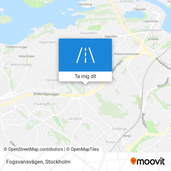 Fogsvansvägen karta