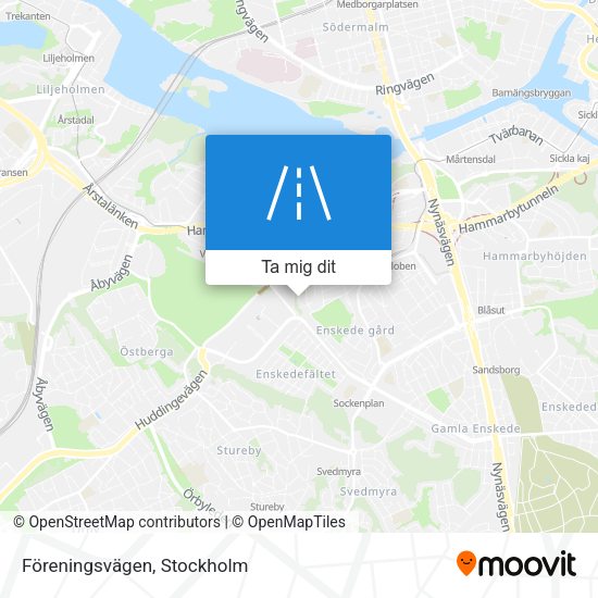 Föreningsvägen karta