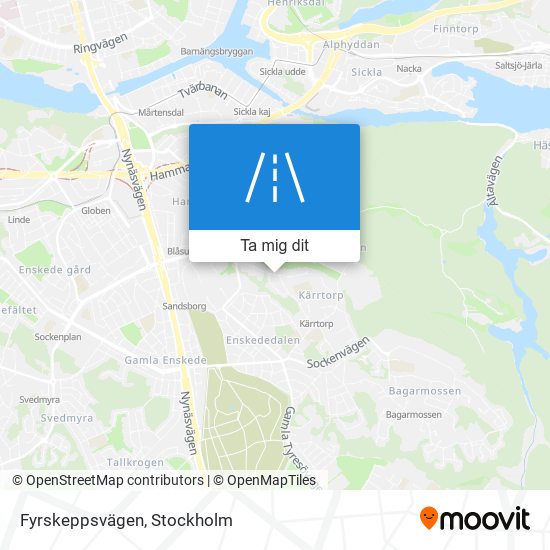 Fyrskeppsvägen karta