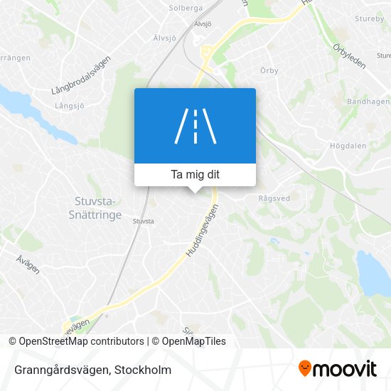 Granngårdsvägen karta