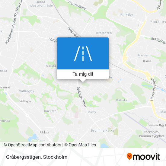 Gråbergsstigen karta