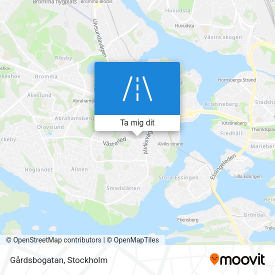 Gårdsbogatan karta