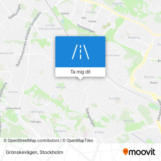 Grönskevägen karta