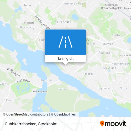 Gubbkärrsbacken karta