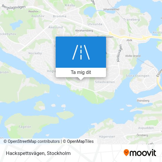 Hackspettsvägen karta