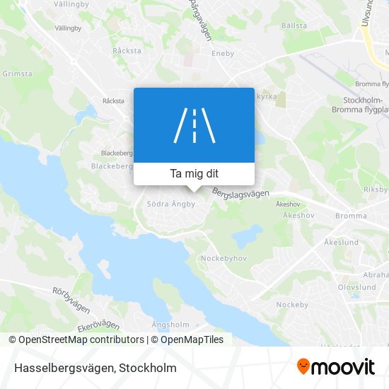 Hasselbergsvägen karta