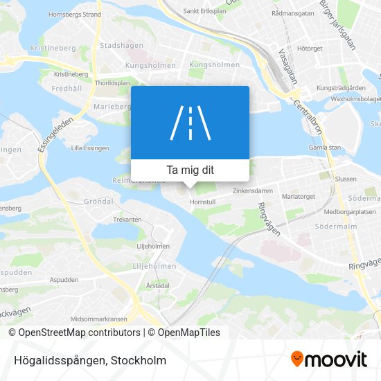 Högalidsspången karta