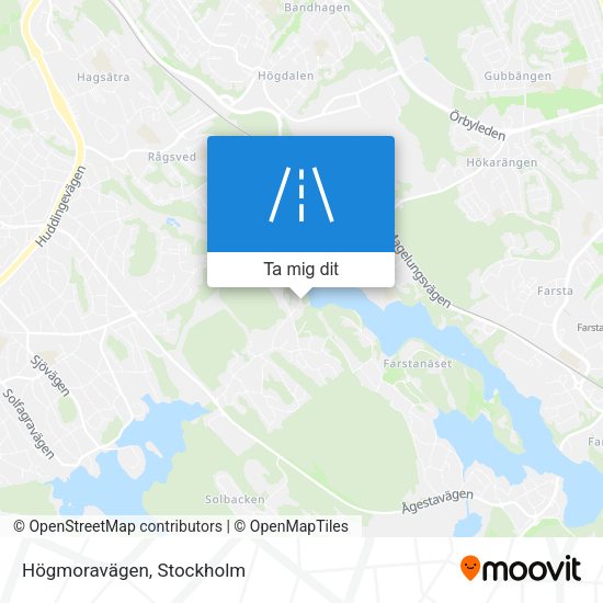 Högmoravägen karta