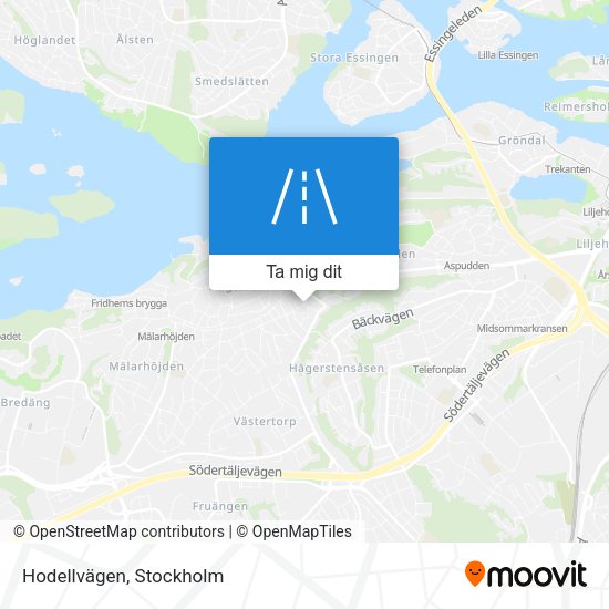Hodellvägen karta
