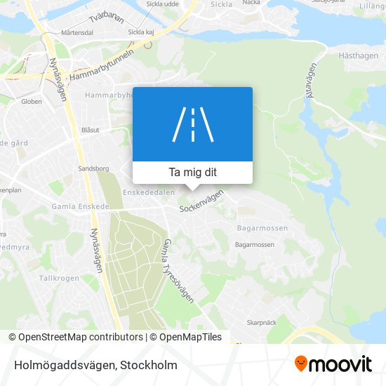 Holmögaddsvägen karta