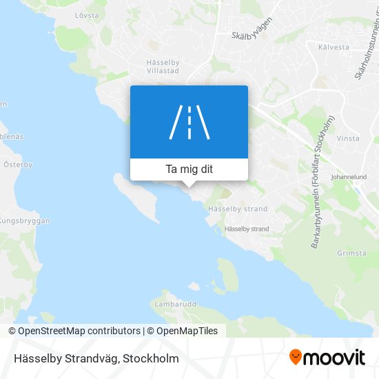 Hässelby Strandväg karta