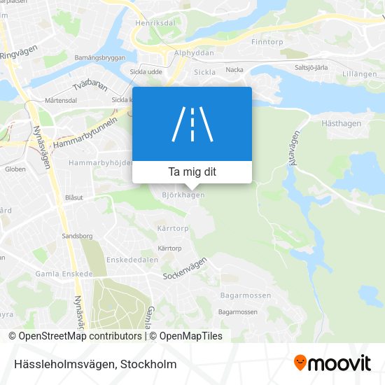 Hässleholmsvägen karta