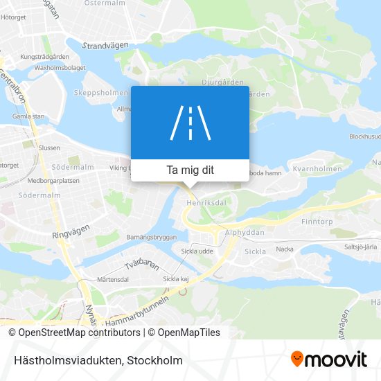 Hästholmsviadukten karta