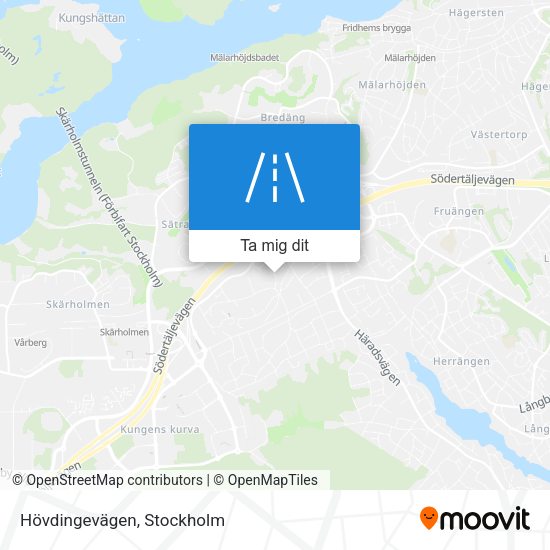 Hövdingevägen karta