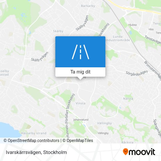 Ivarskärrsvägen karta