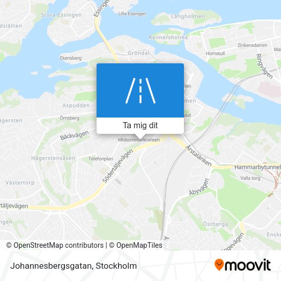 Johannesbergsgatan karta