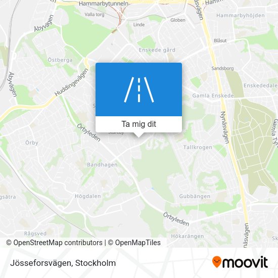 Jösseforsvägen karta