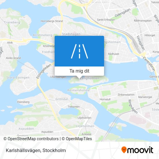 Karlshällsvägen karta
