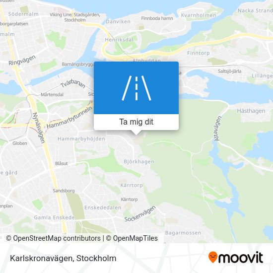 Karlskronavägen karta