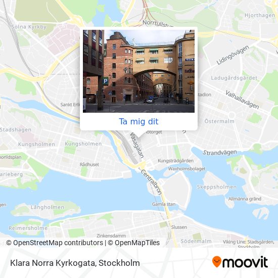 Klara Norra Kyrkogata karta