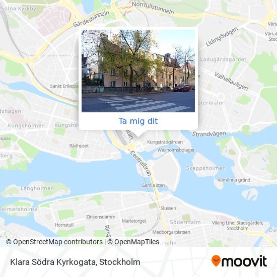 Klara Södra Kyrkogata karta