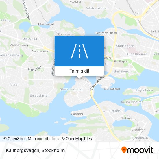 Källbergsvägen karta
