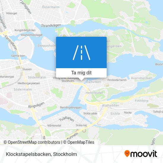 Klockstapelsbacken karta