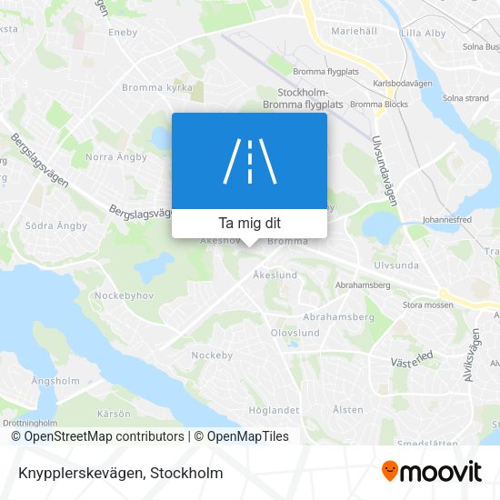 Knypplerskevägen karta