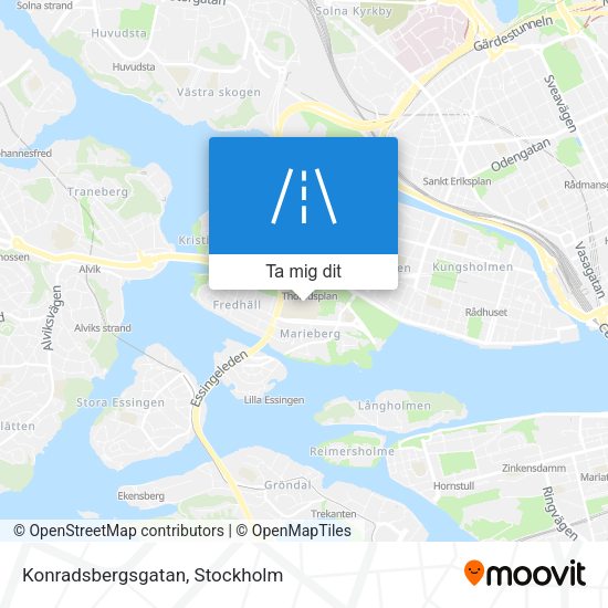 Konradsbergsgatan karta