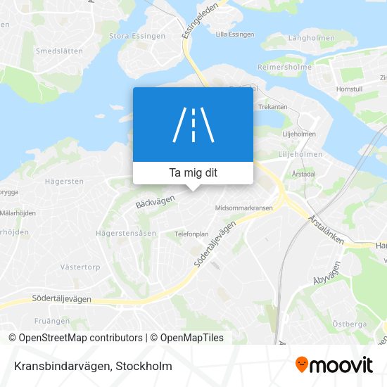 Kransbindarvägen karta