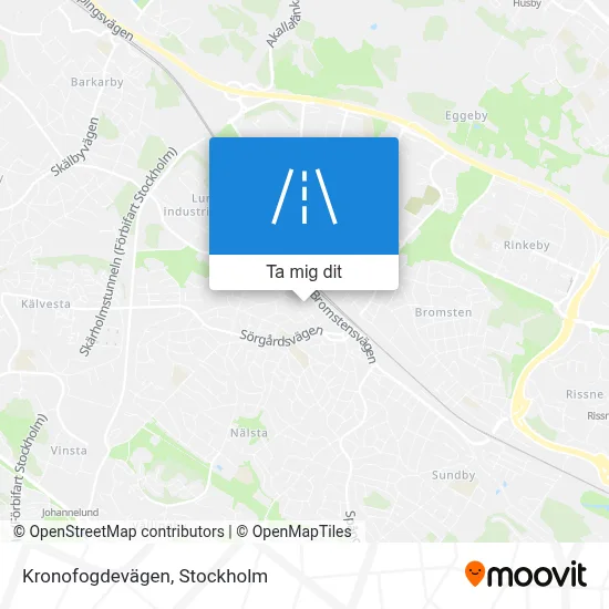 Kronofogdevägen karta