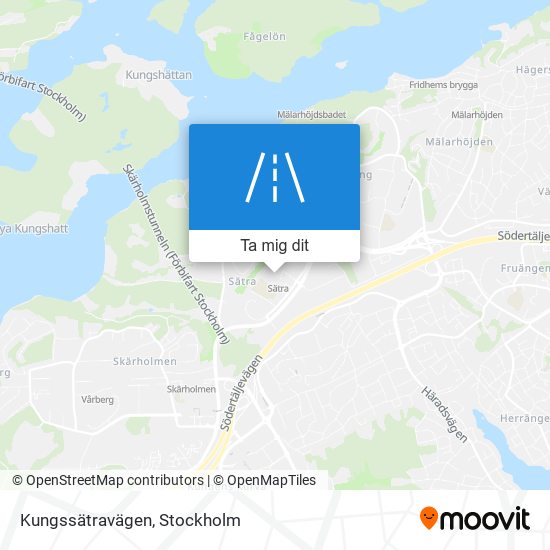 Kungssätravägen karta